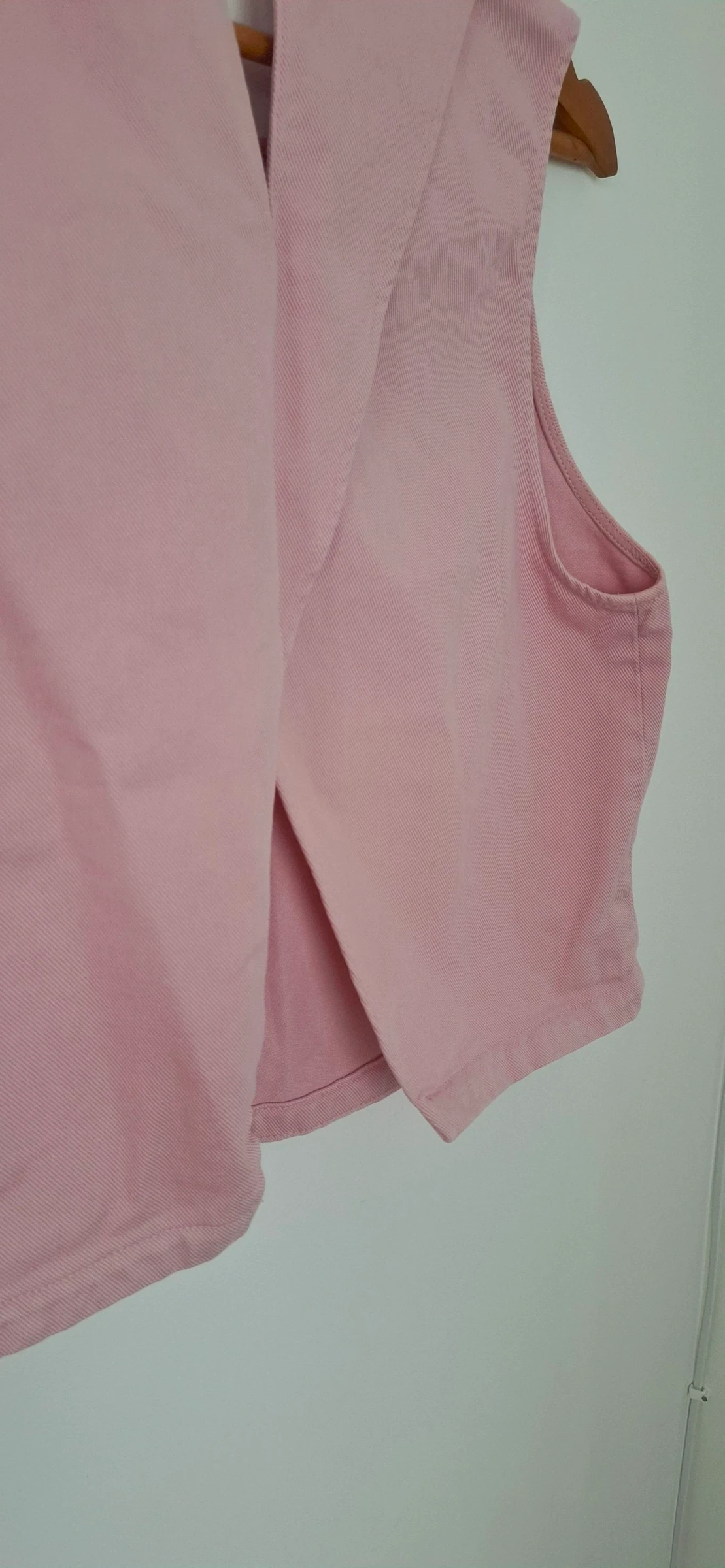 🌸 Blusa em jeans rosa pó Monoprix – lindo costas nuas – nova nunca usada ✨ – photo 7